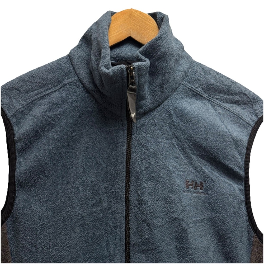 Helly Hansen Men's Size Small Navy Blue Full‎ Zip Fleece Vest Jacket